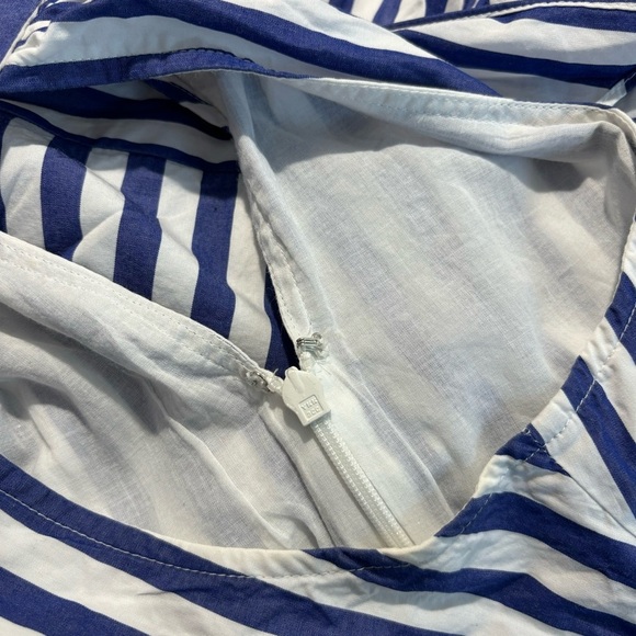 J CREW Sz 0 100% Cotton Wide Leg High Neck Bow Tieback Pockets Cropped Jumpsuit - Picture 12 of 14